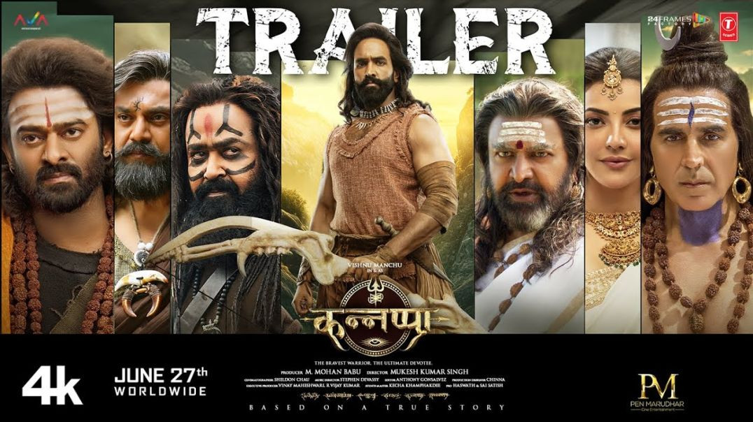 ⁣Kannappa Official Trailer – Hindi  Akshay Kumar  Vishnu Manchu  Mohan Babu  Prabhas  Mohanlal