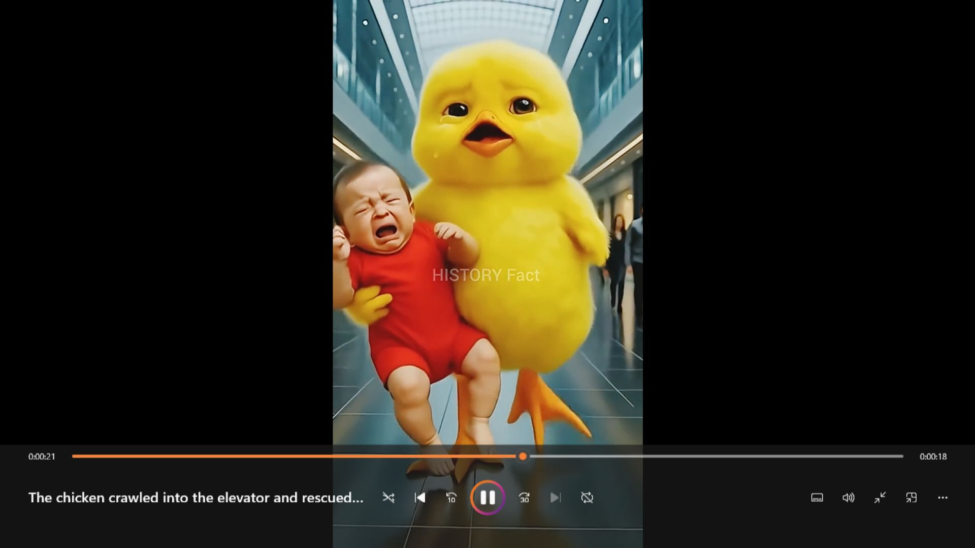 The chicken crawled into the elevator and rescued the baby #shorts #youtubeshorts #ai #trending