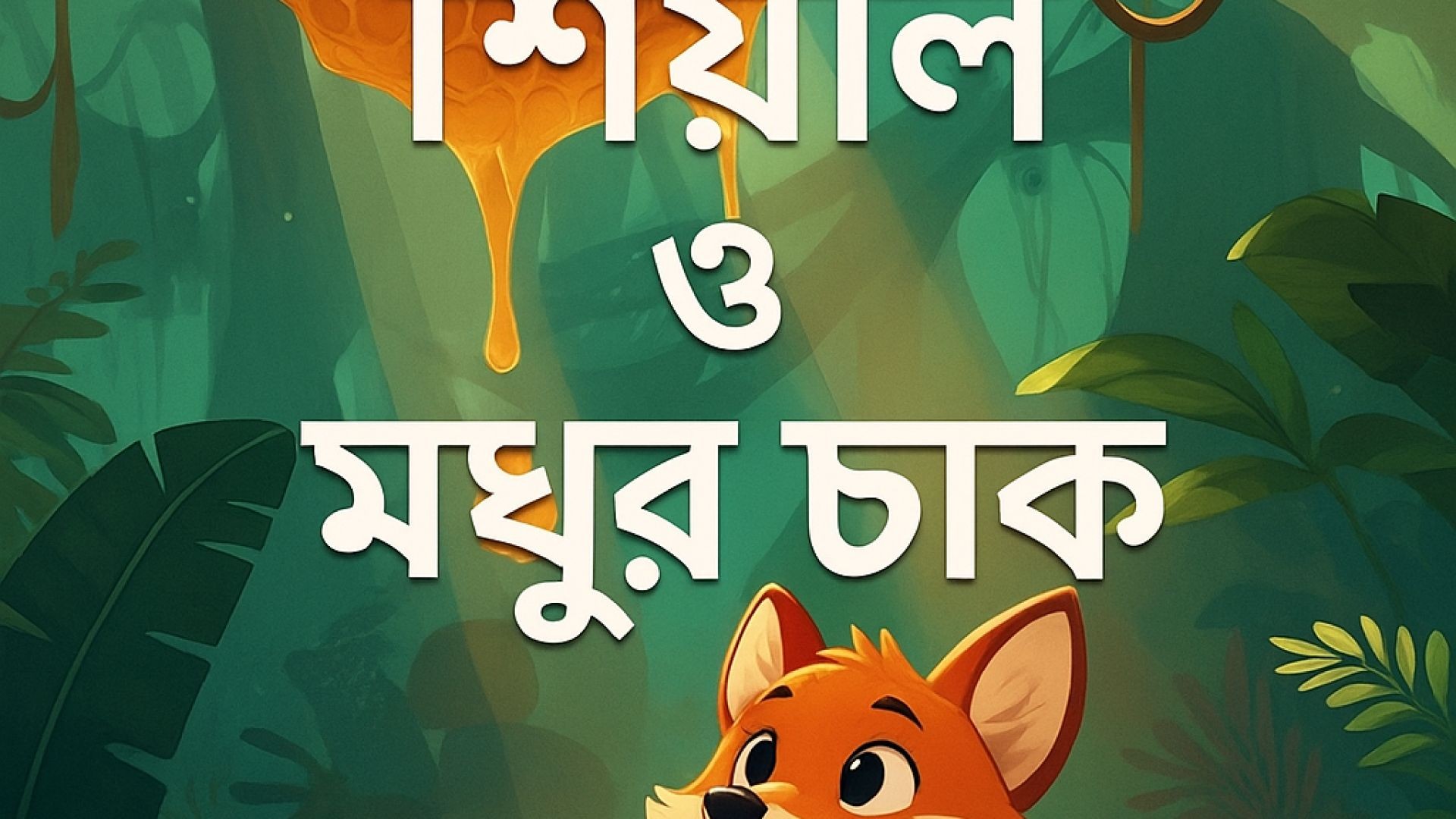 ⁣লোভী শিয়াল ও মধুর চাক 🦊🍯 | Bengali Moral Story | Animal Cartoon | #shortsfeed #shortsviral #shorts